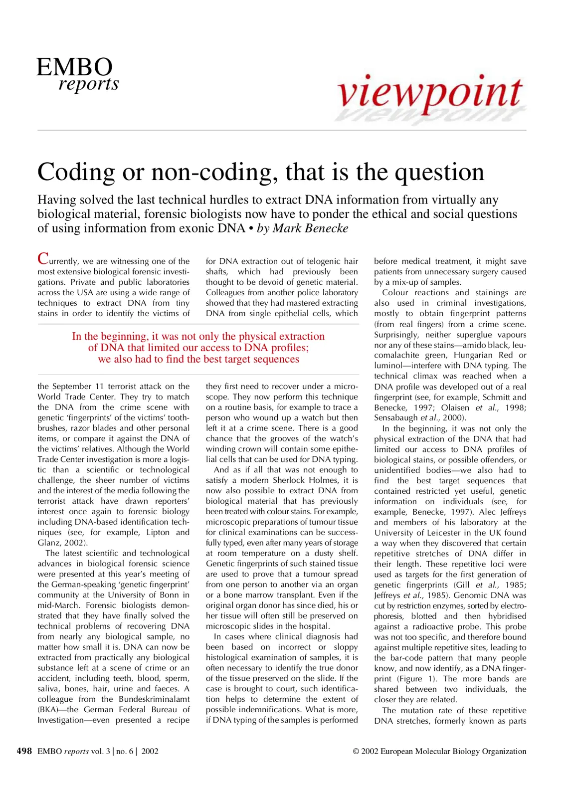 غلاف تقرير Coding or non-coding, that is the question
