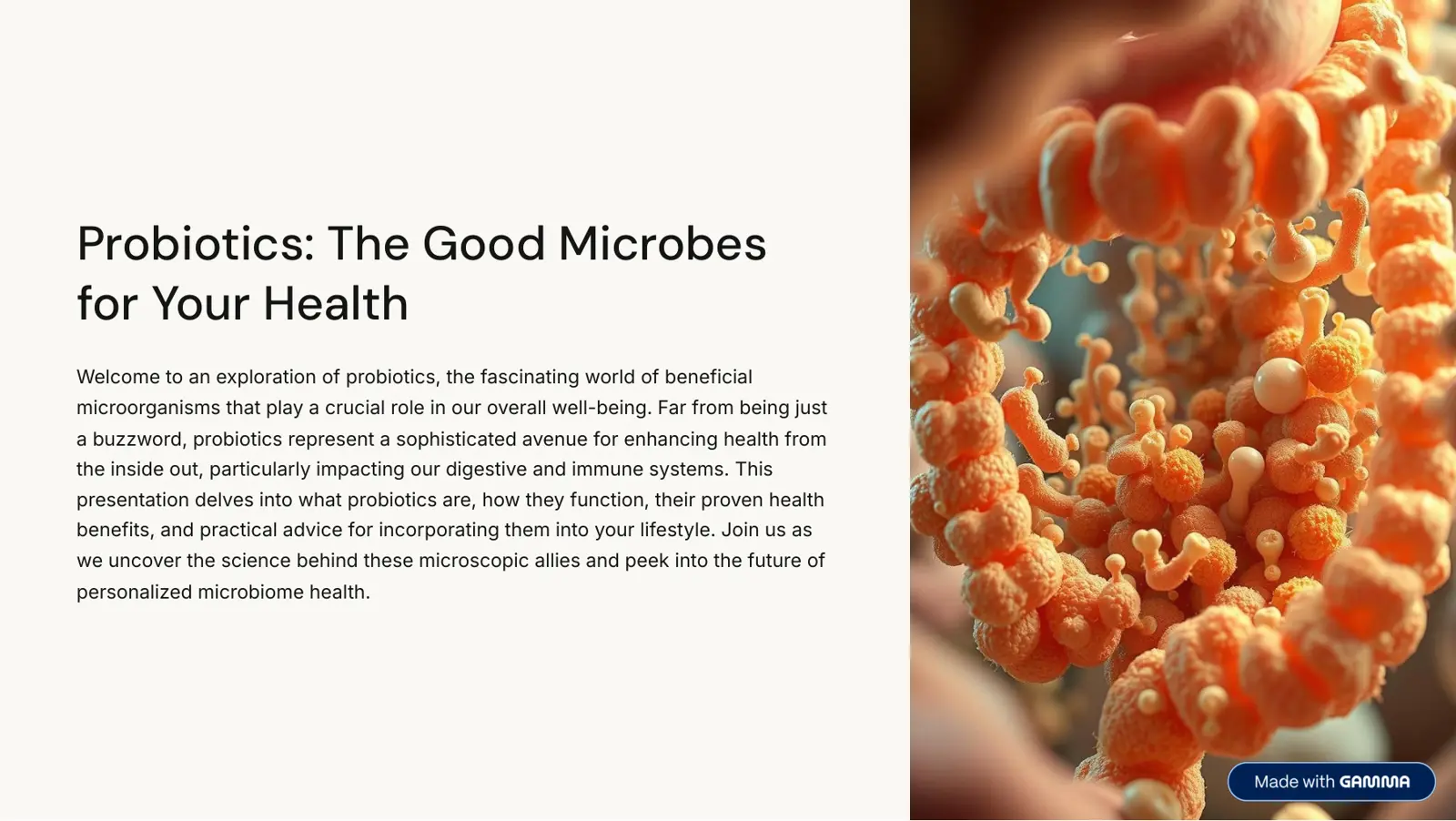 غلاف تقرير Probiotics: The Good Microbes for Your Health
