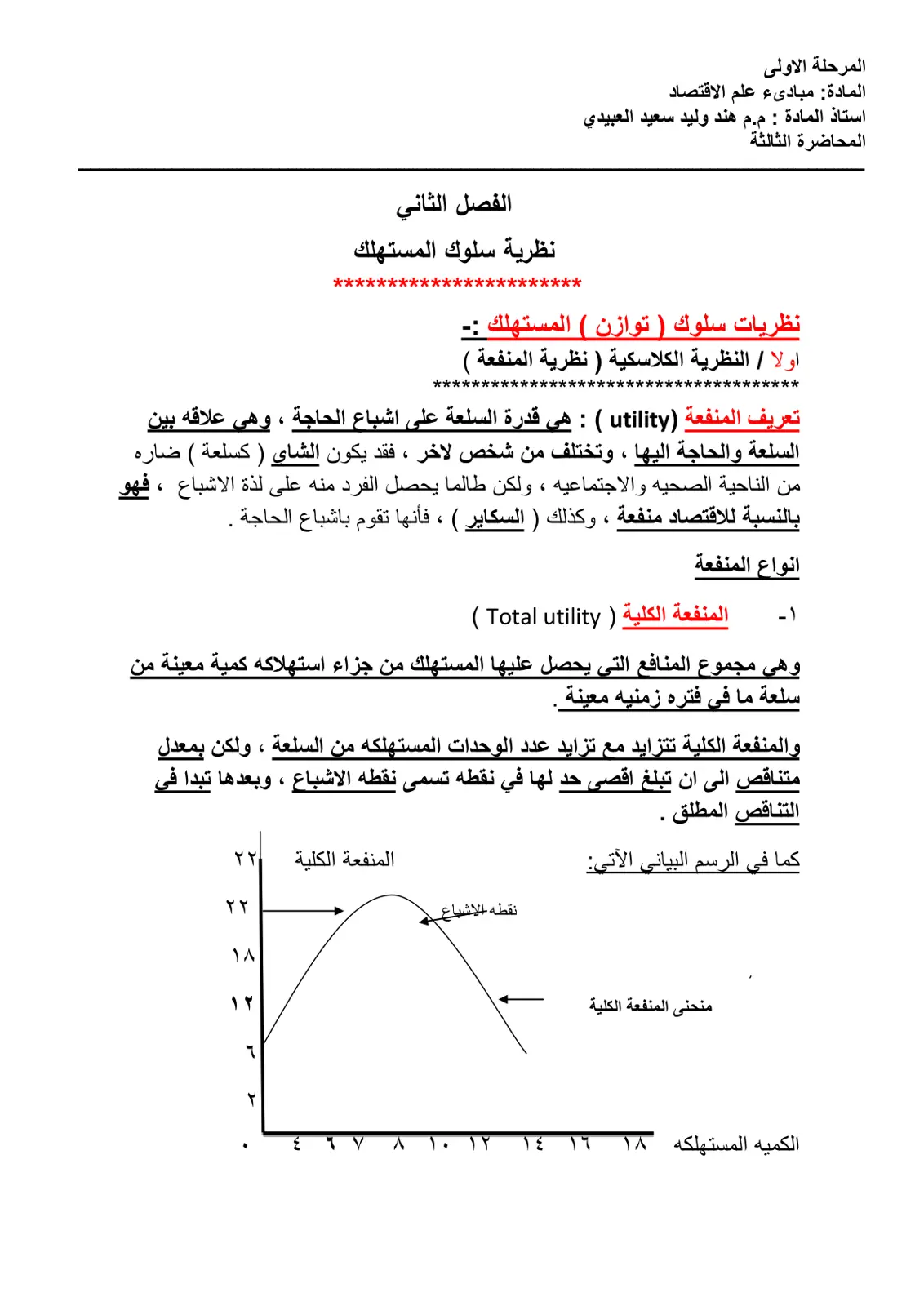 غلاف تقرير نظرية سلوك المستهلك