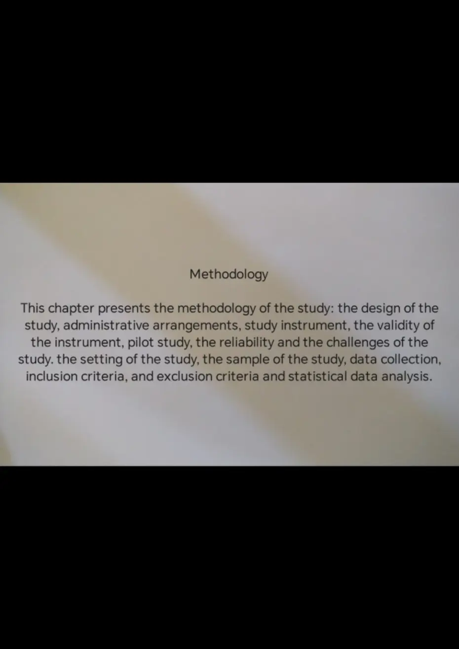 غلاف تقرير Methodology