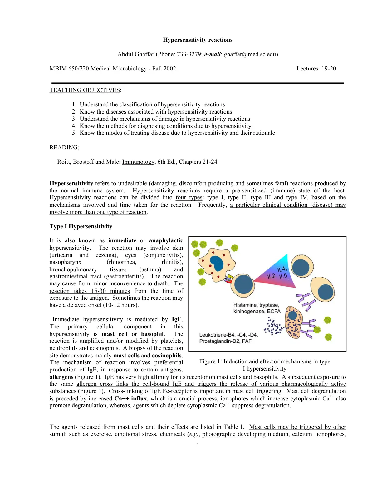 غلاف تقرير Hypersensitivity Reactions