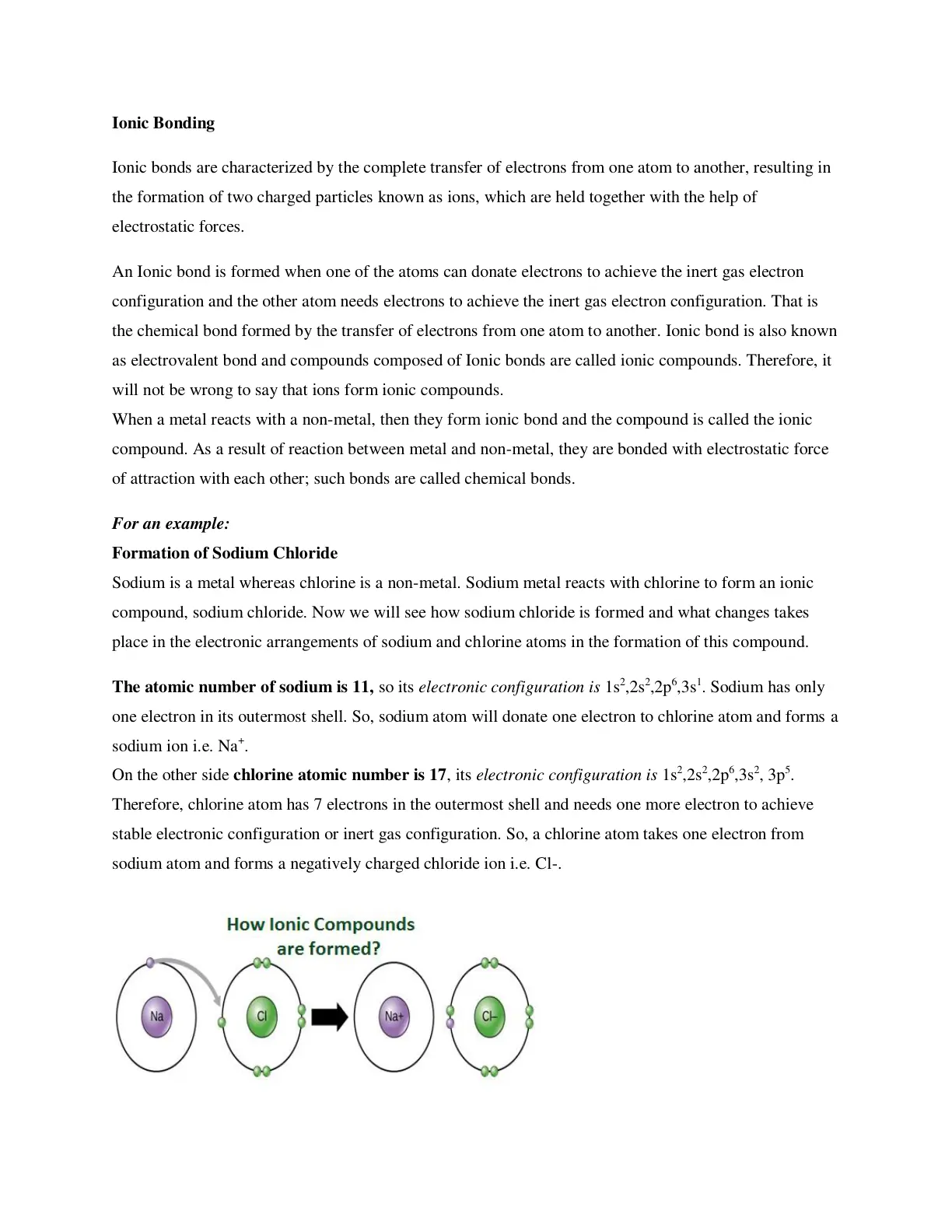 غلاف تقرير Ionic Bonding