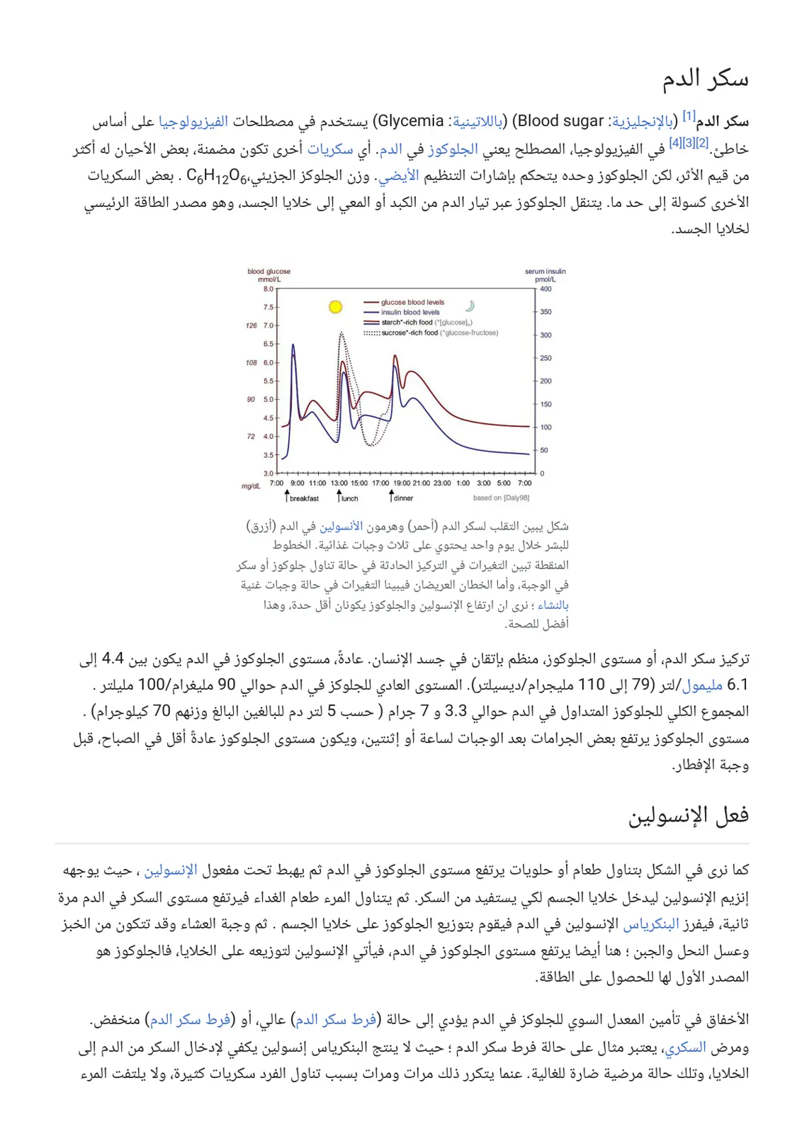 غلاف تقرير سكر الدم