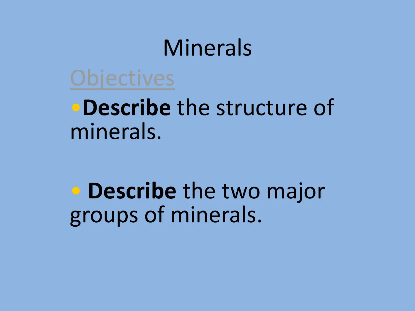 غلاف تقرير Minerals