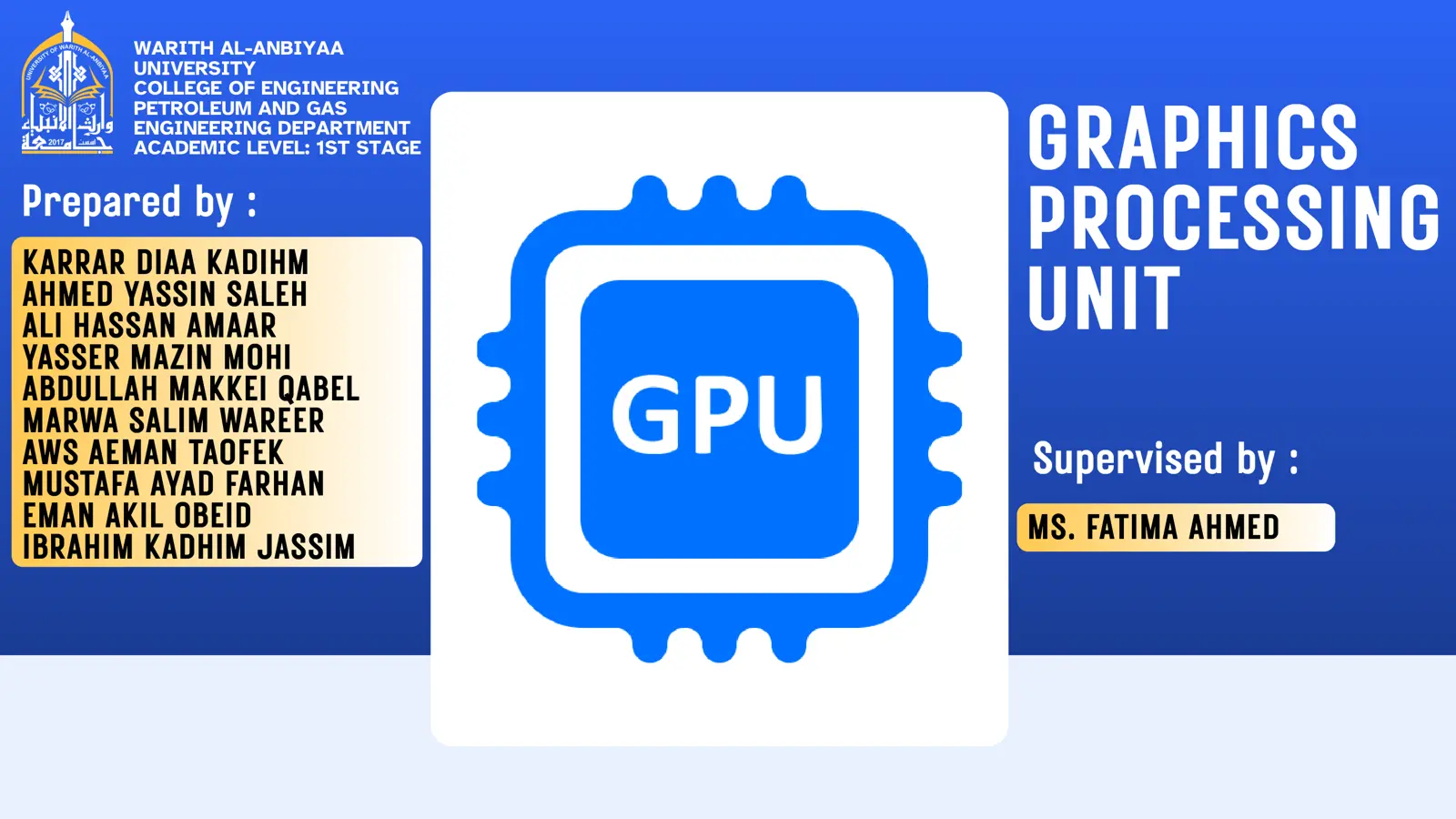 غلاف تقرير GPU Graphics Processing Unit