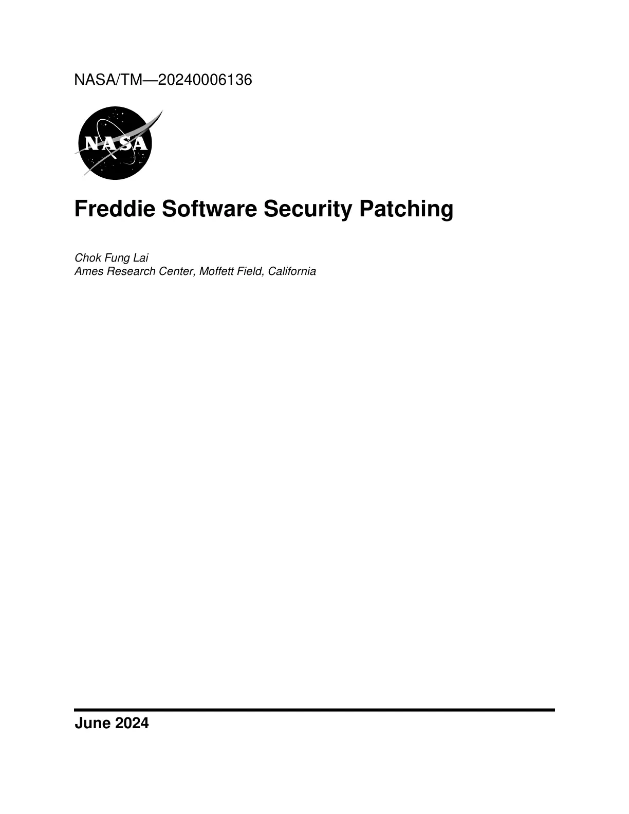 غلاف تقرير Freddie Software Security Patching
