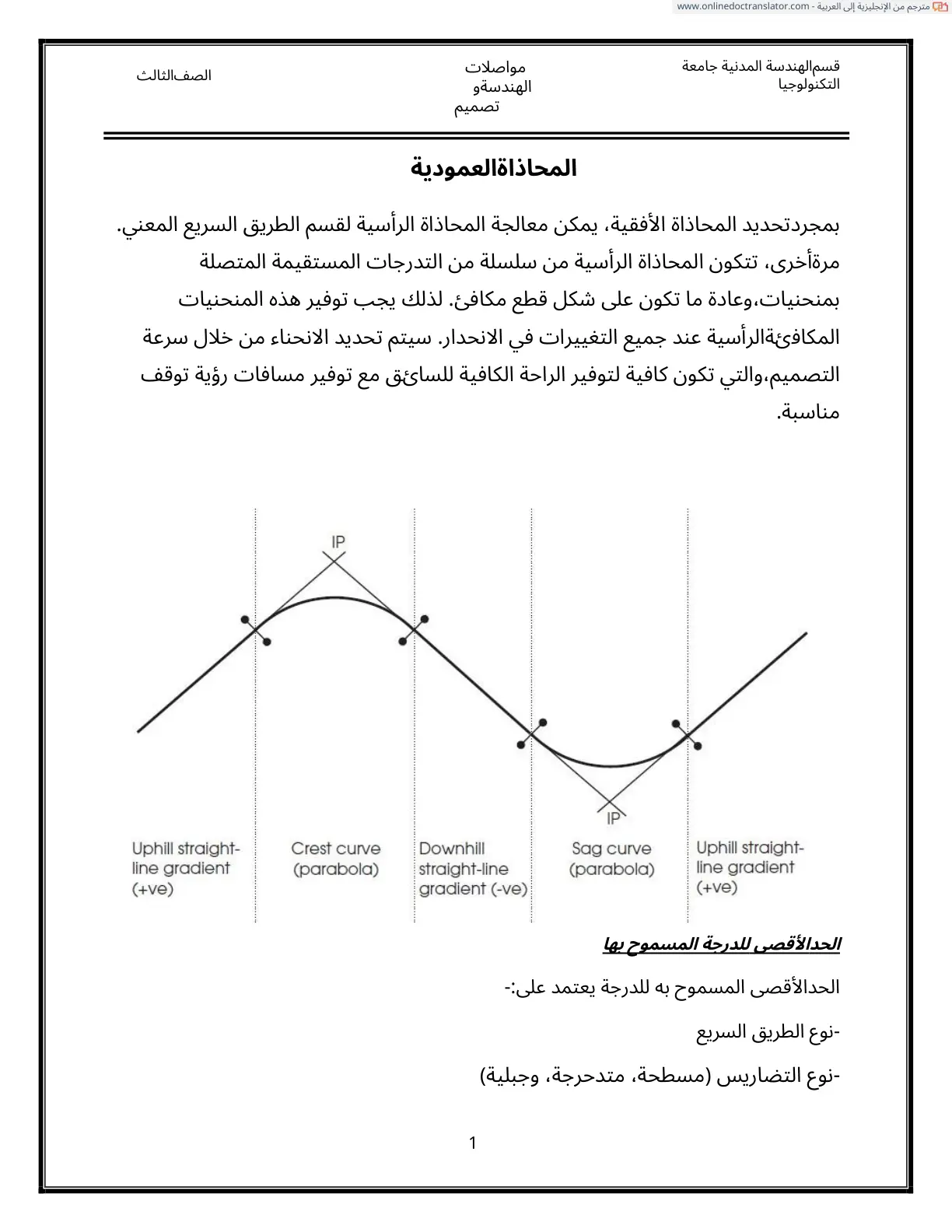 غلاف تقرير المحاذاة العمودية