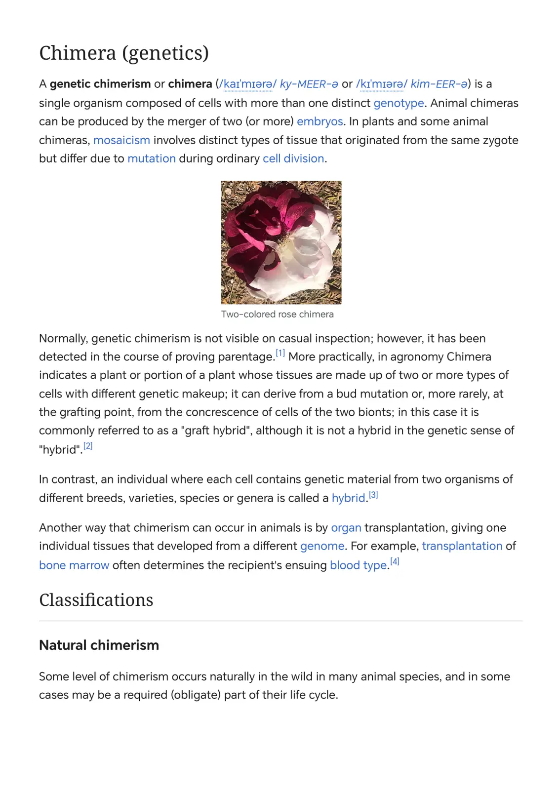 غلاف تقرير Chimera (genetics)