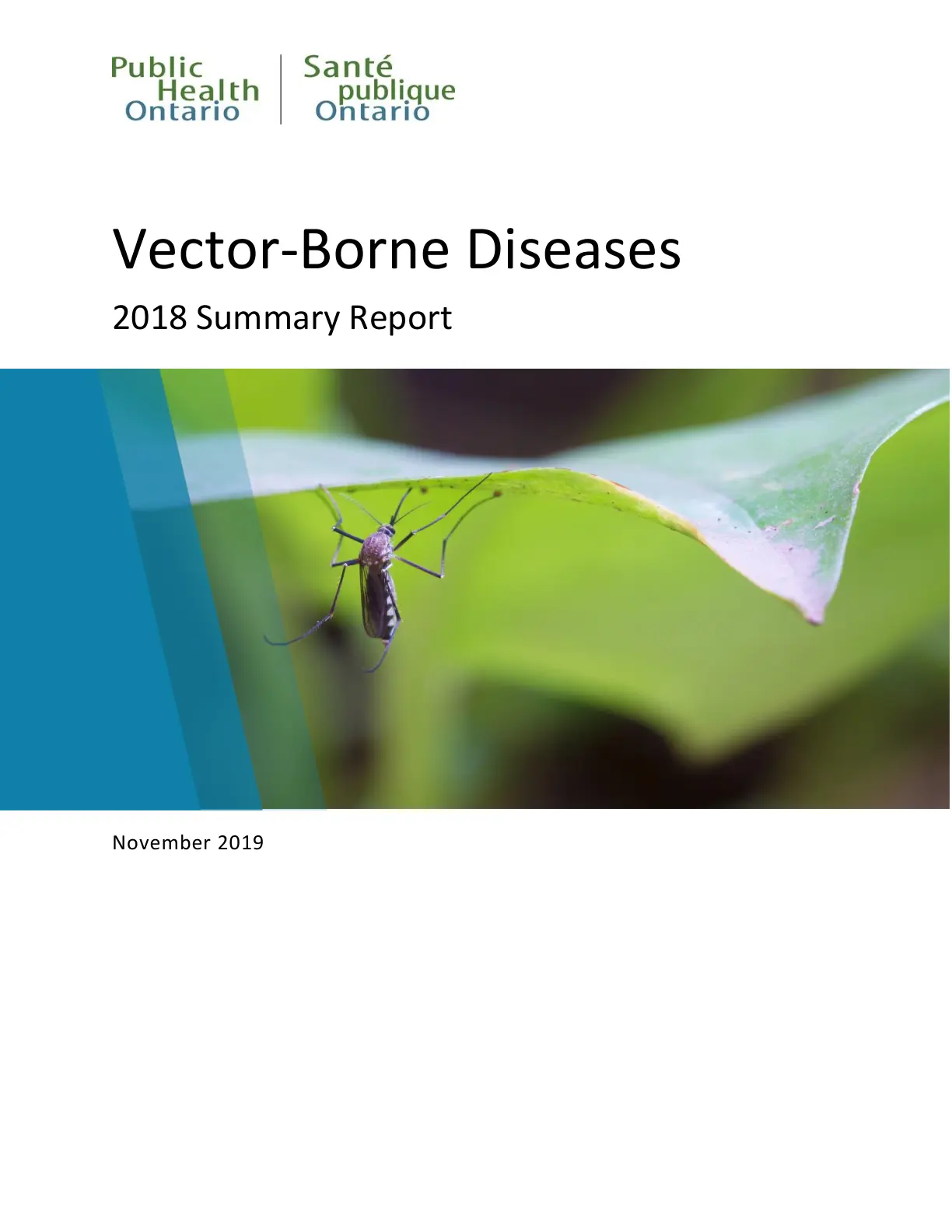 غلاف تقرير Vector-Borne Diseases 2018 Summary Report