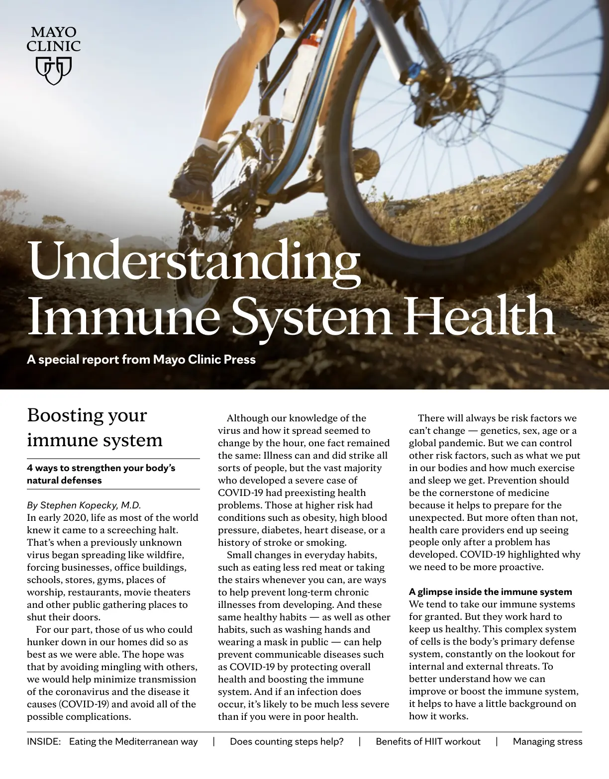 غلاف تقرير Understanding Immune System Health