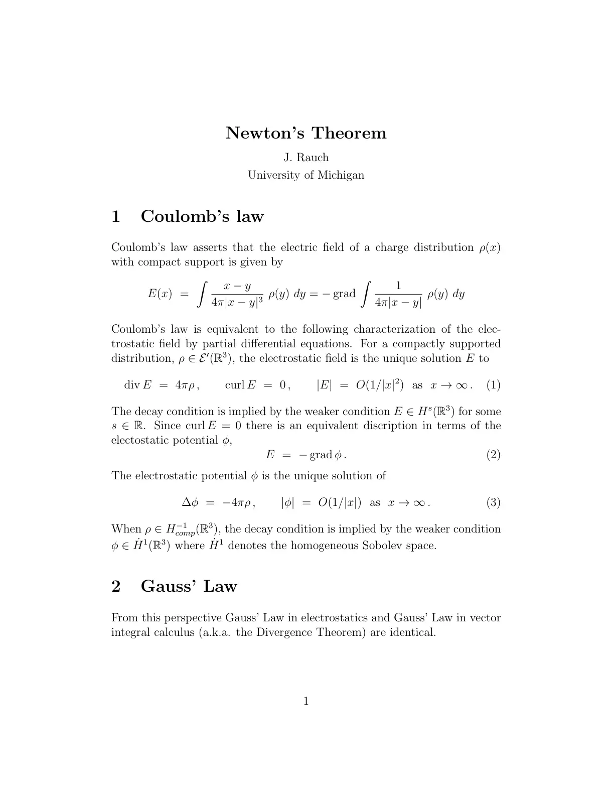 غلاف تقرير Newton's Theorem