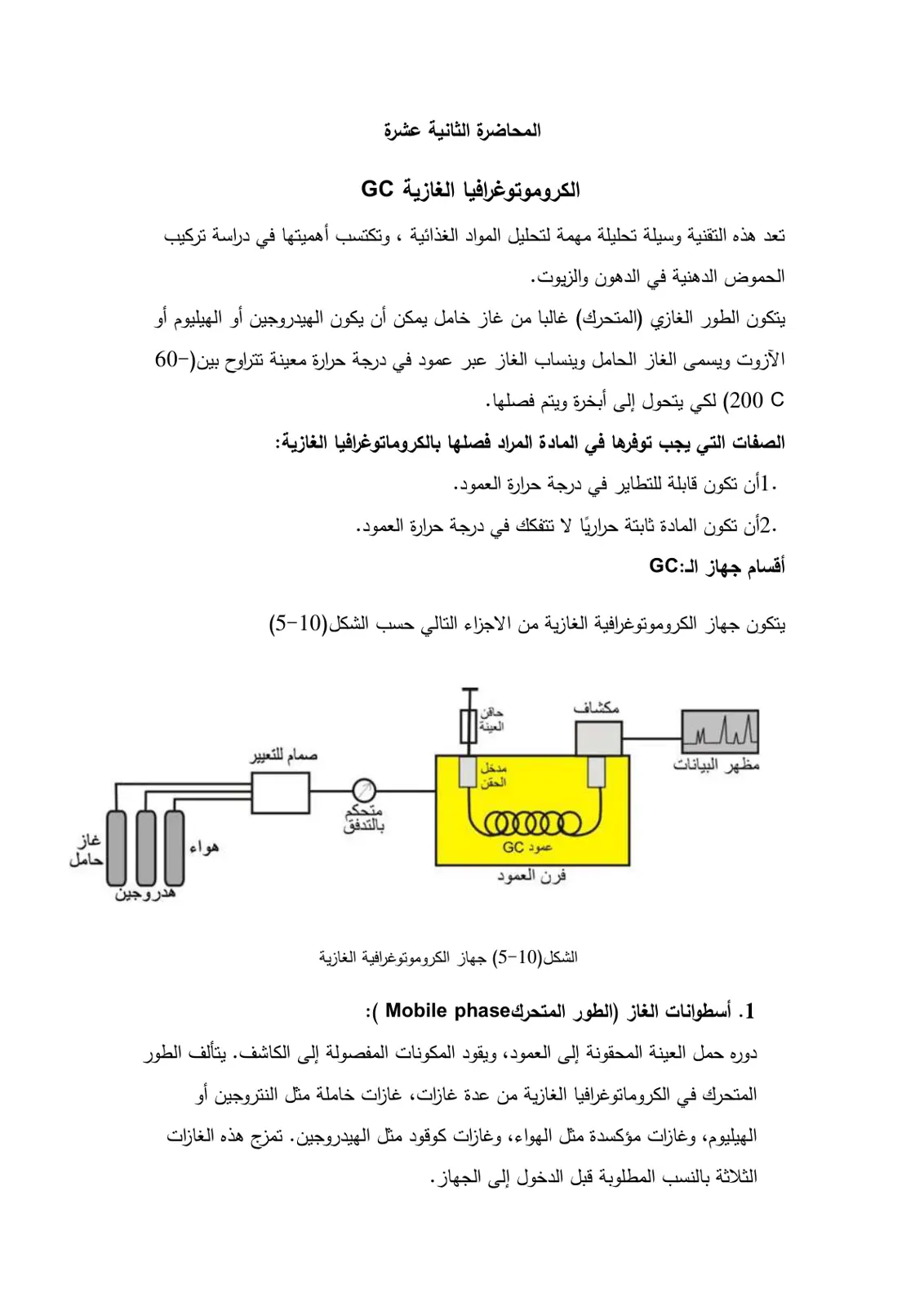 غلاف تقرير الكروموتوغرافيا الغازية GC