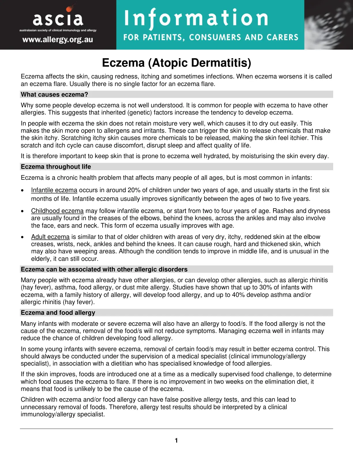 غلاف تقرير Eczema (Atopic Dermatitis)