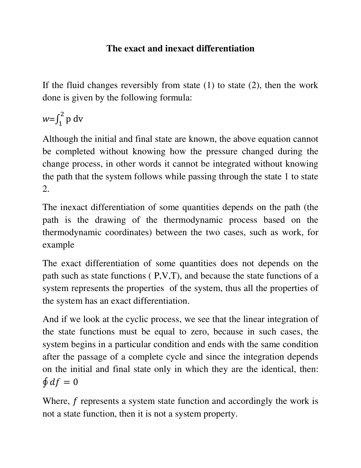 غلاف تقرير The exact and inexact differentiation