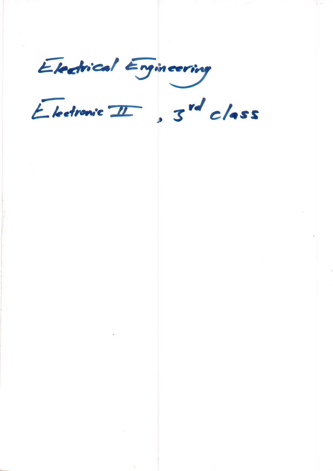 غلاف تقرير Electronic II