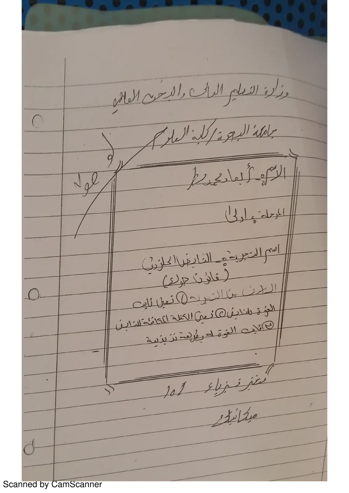 غلاف تقرير تقرير تجربة النابض الحلزوني (قانون هوك) - فيزياء 101 ميكانيك