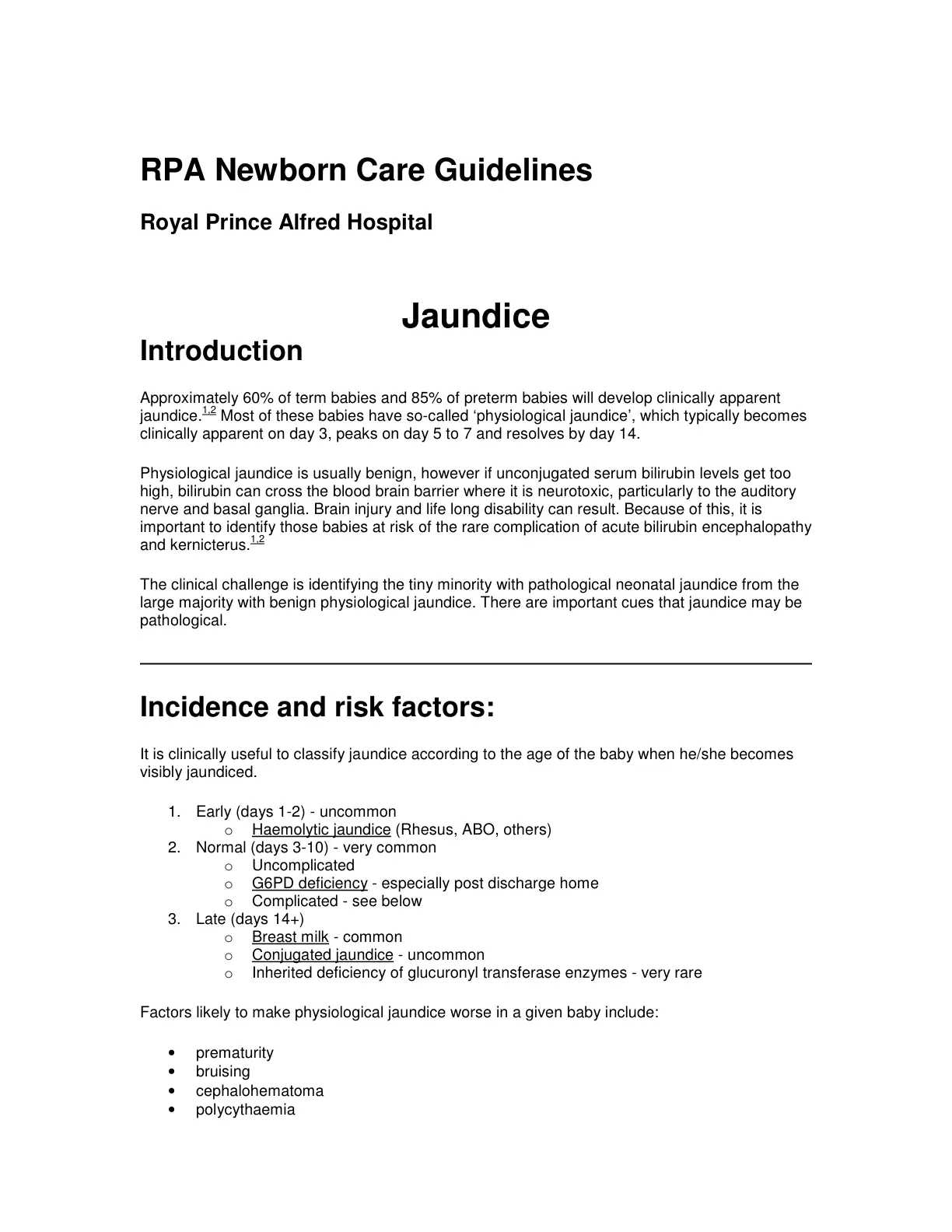 غلاف تقرير RPA Newborn Care Guidelines