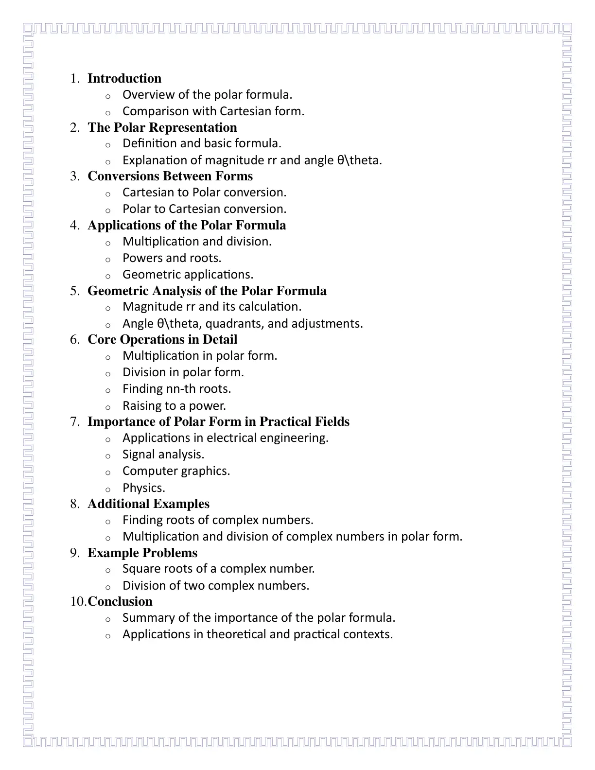 غلاف تقرير The Polar Representation
