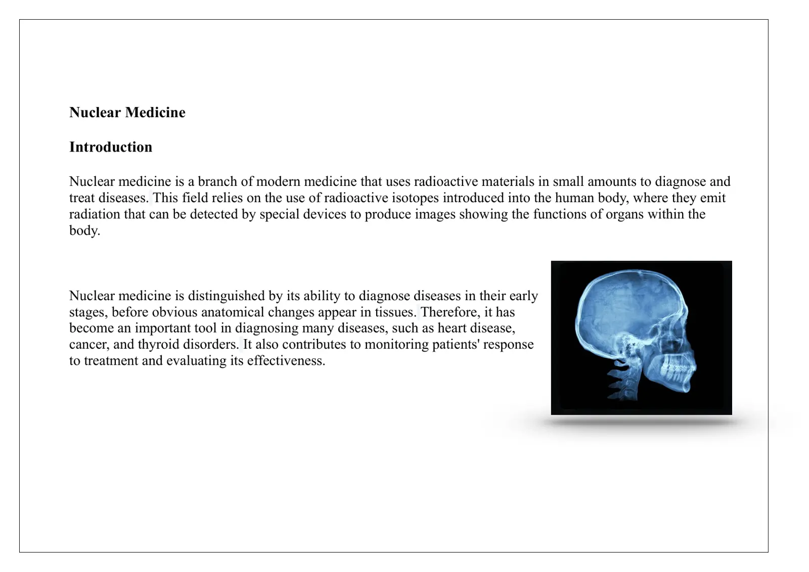 غلاف تقرير Nuclear Medicine