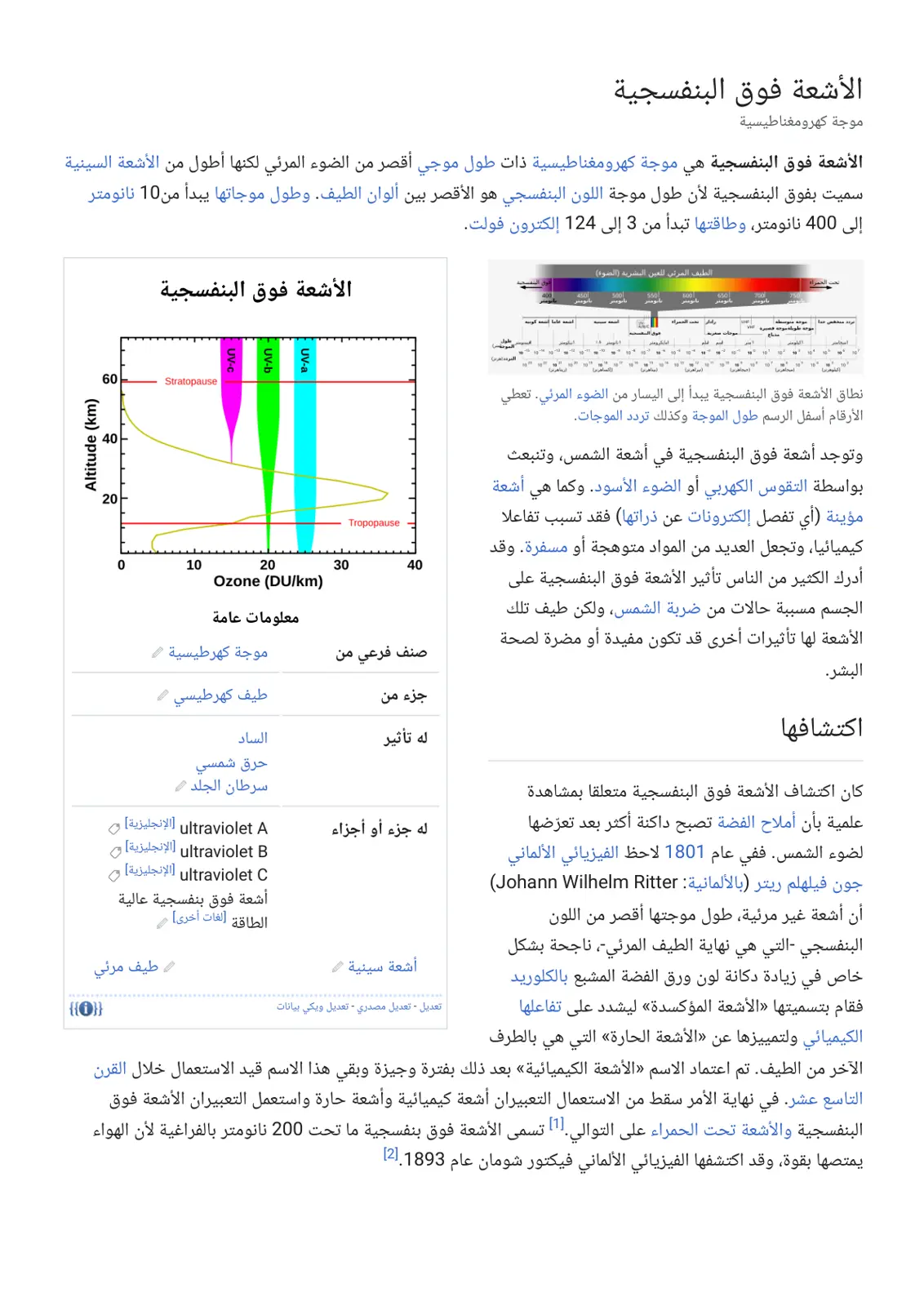 غلاف تقرير الأشعة فوق البنفسجية