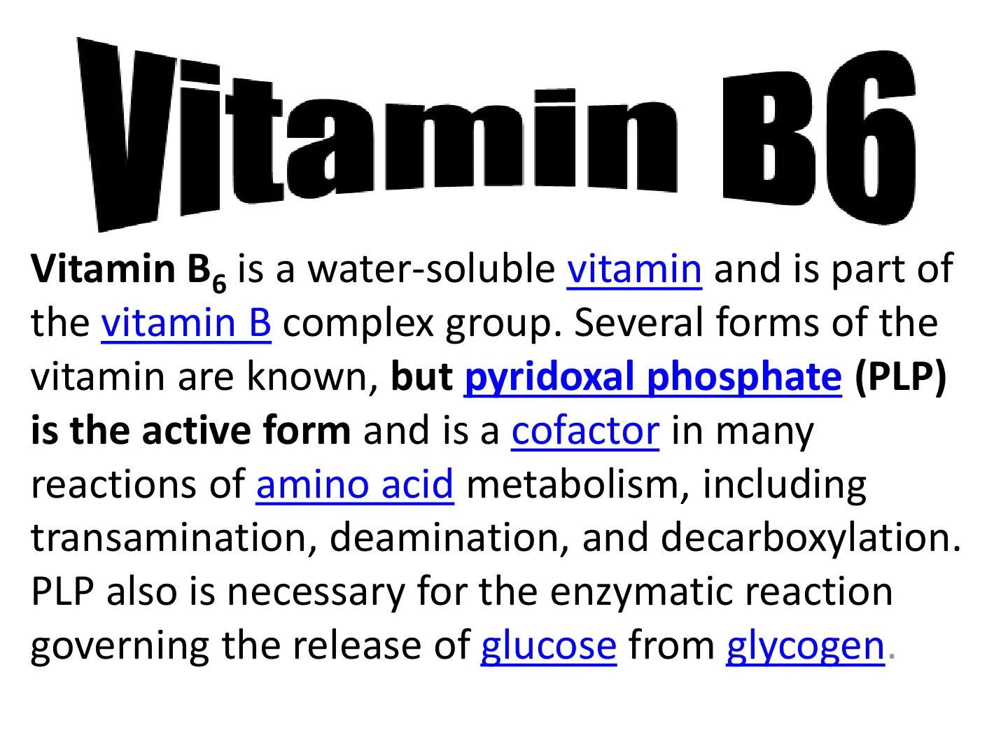 غلاف تقرير Vitamin B6