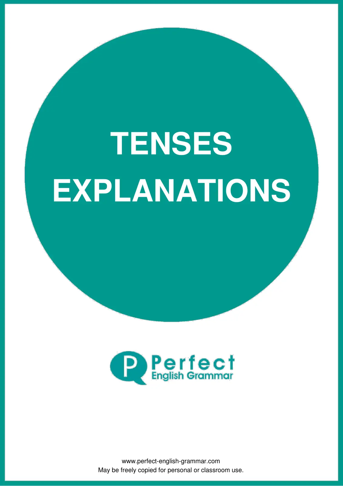 غلاف تقرير TENSES