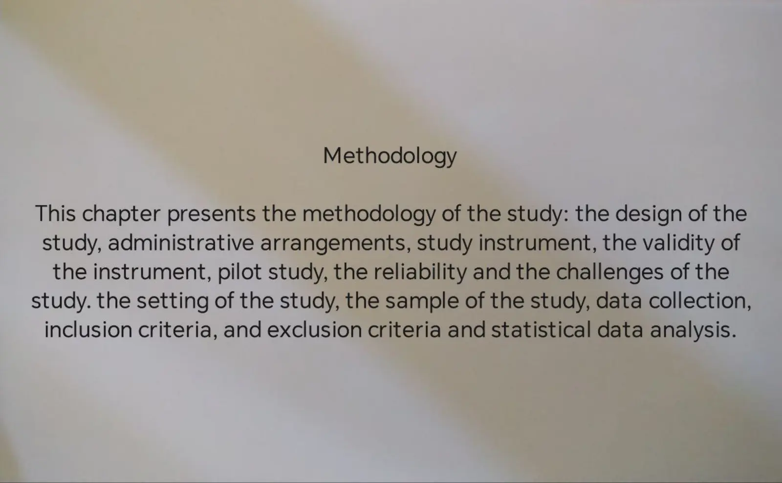 غلاف تقرير Methodology