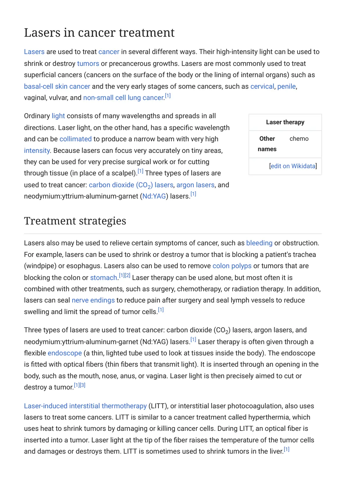 غلاف تقرير Lasers in Cancer Treatment