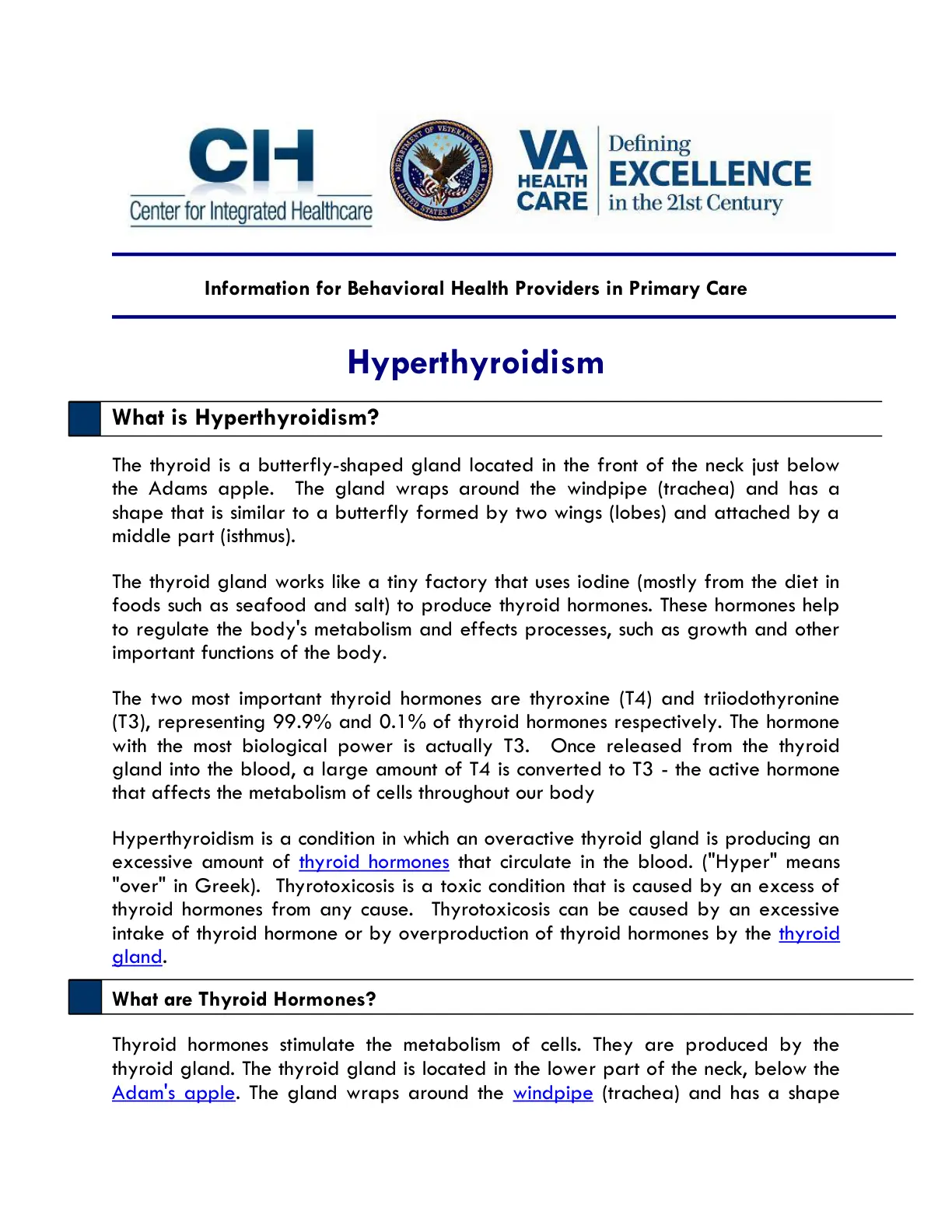 غلاف تقرير Hyperthyroidism: What is Hyperthyroidism?