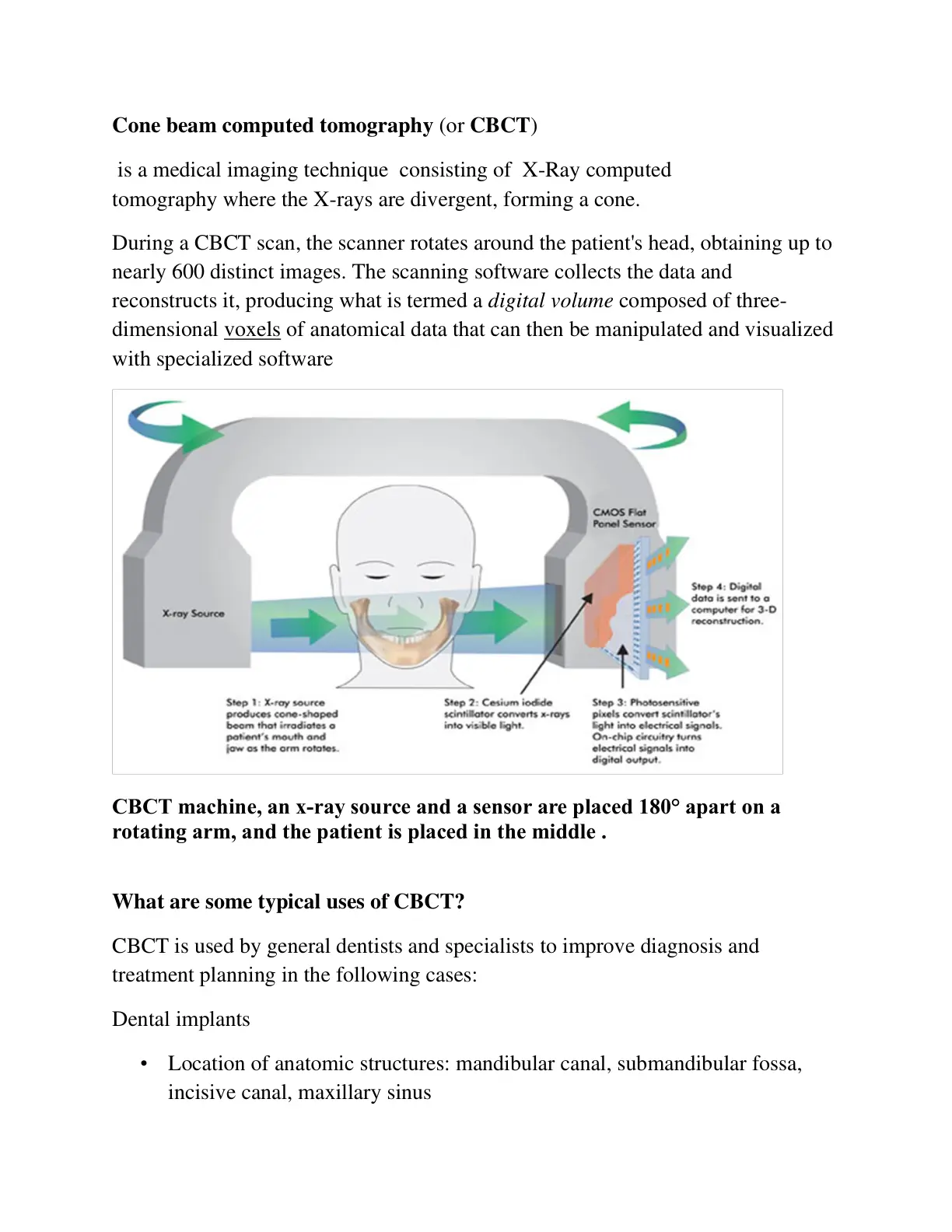 غلاف تقرير Cone beam computed tomography (or CBCT)