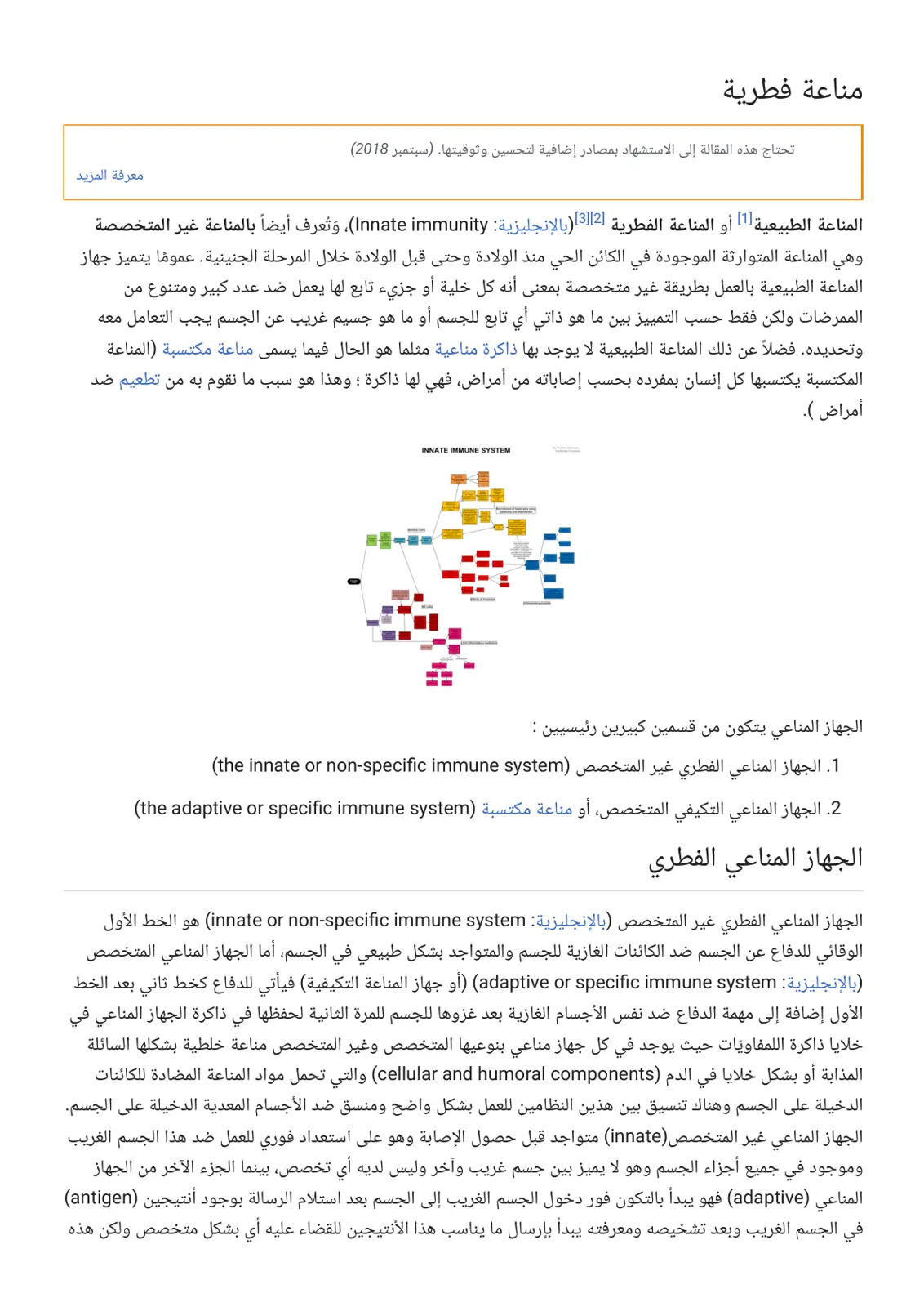 غلاف تقرير مناعة فطرية