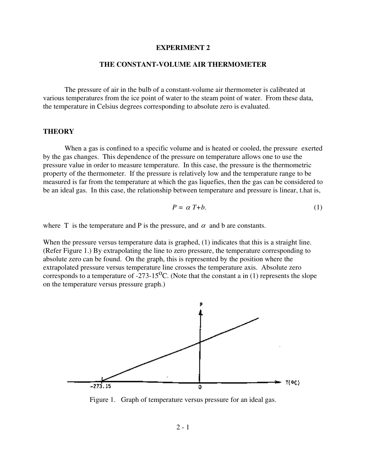 غلاف تقرير THE CONSTANT-VOLUME AIR THERMOMETER