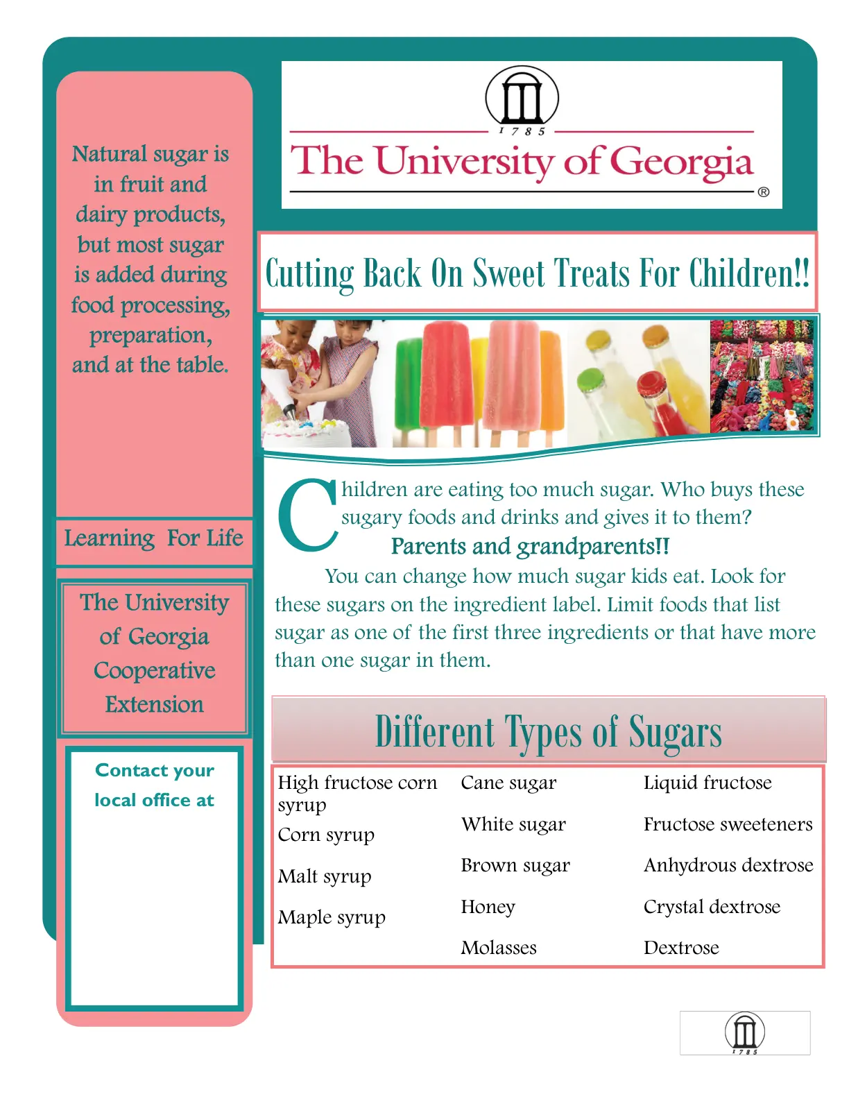 غلاف تقرير Cutting Back On Sweet Treats For Children!!