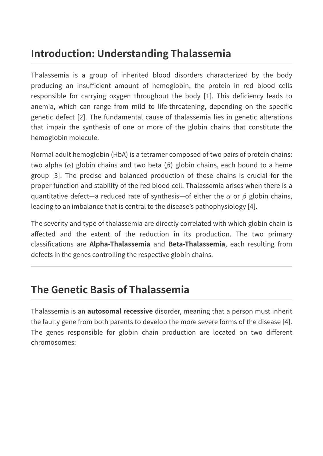 غلاف تقرير Understanding Thalassemia