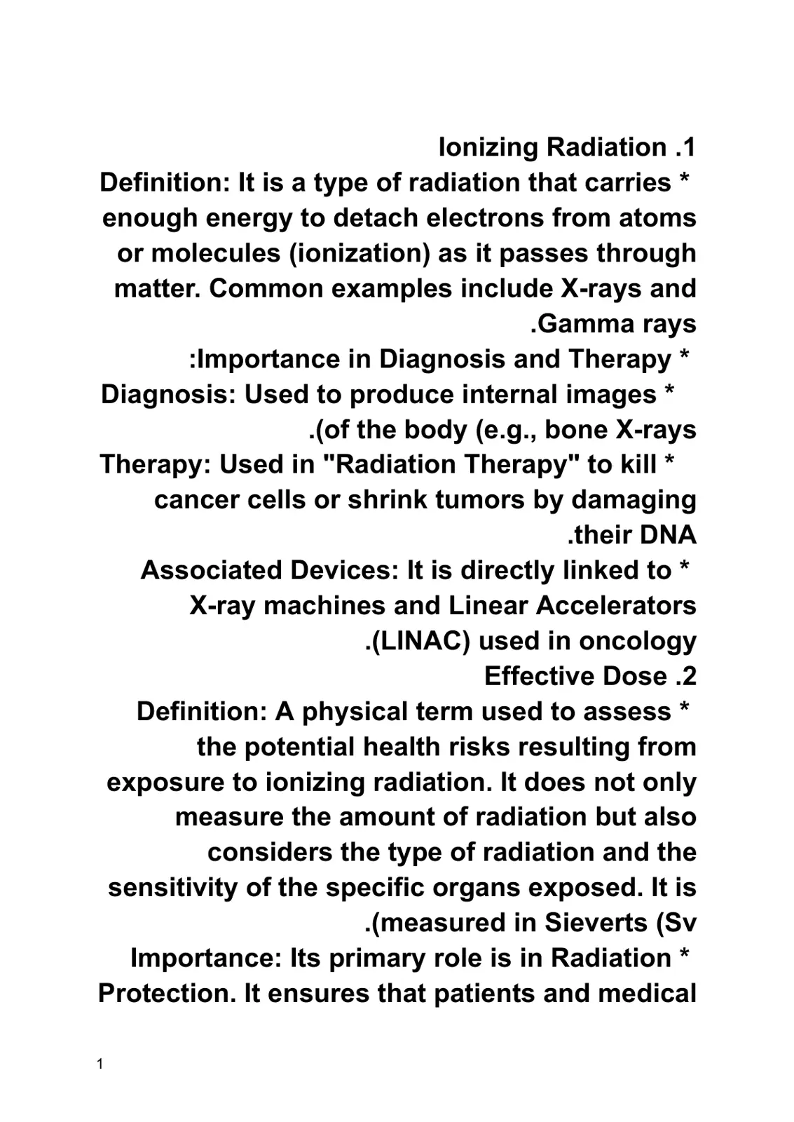 غلاف تقرير Ionizing Radiation in Medical Diagnosis and Therapy