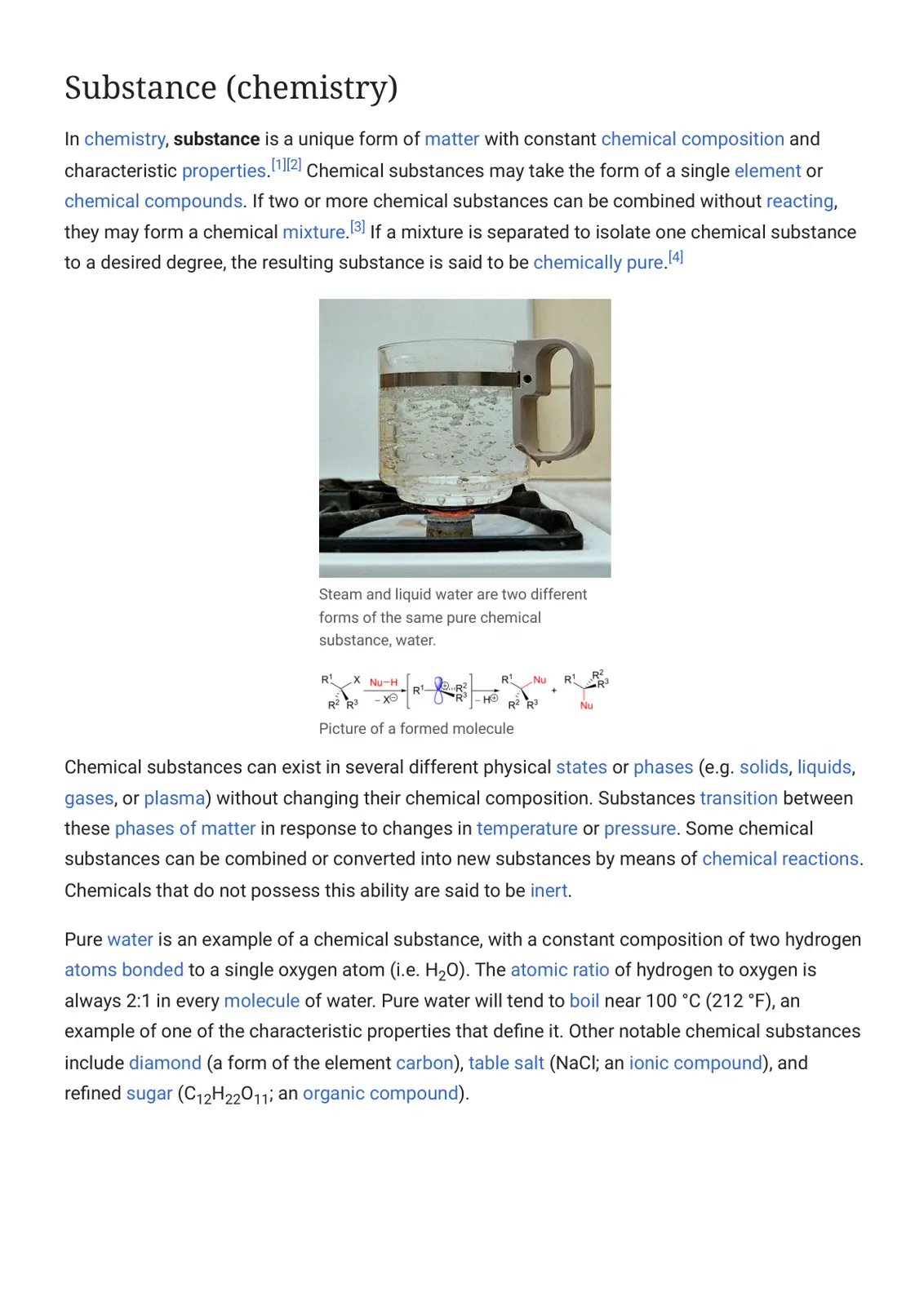 غلاف تقرير Substance (chemistry)
