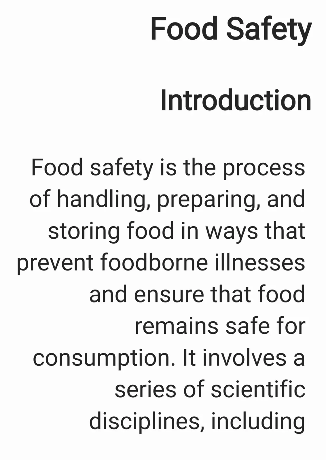 غلاف تقرير Food Safety