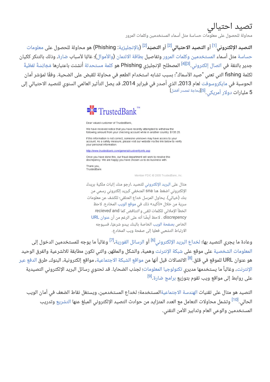 غلاف تقرير تصيد احتيالي