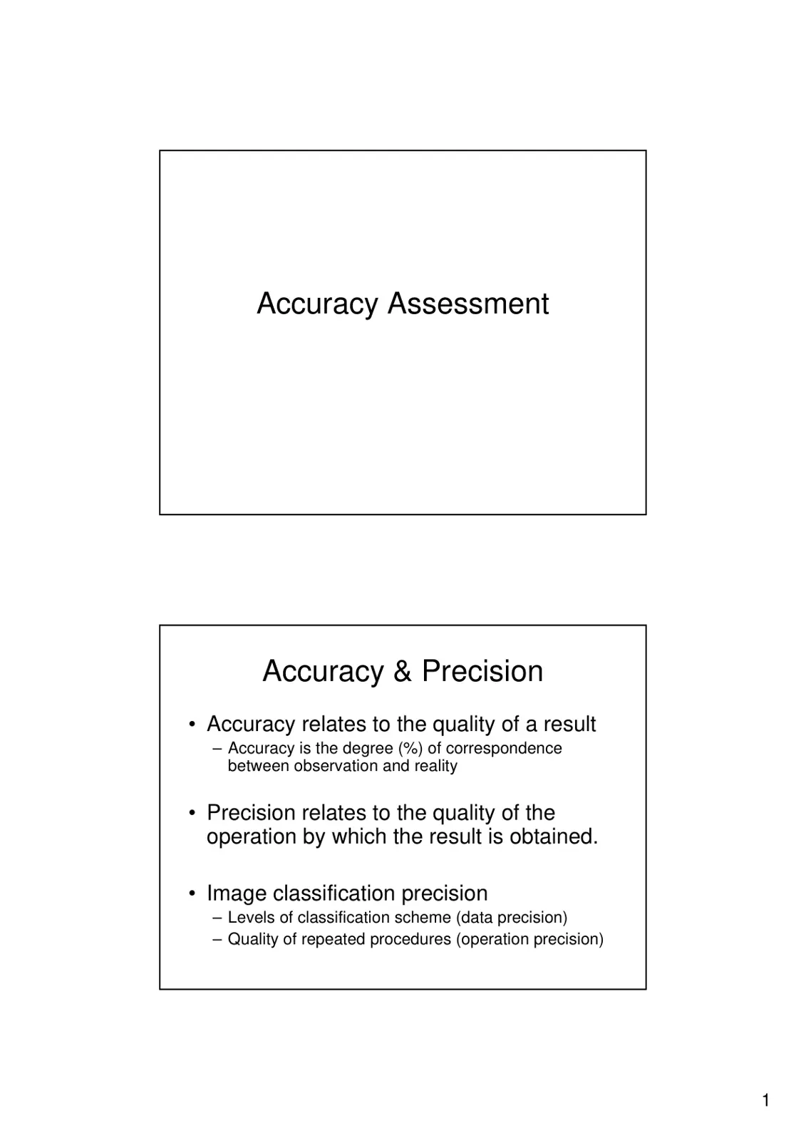غلاف تقرير Accuracy Assessment