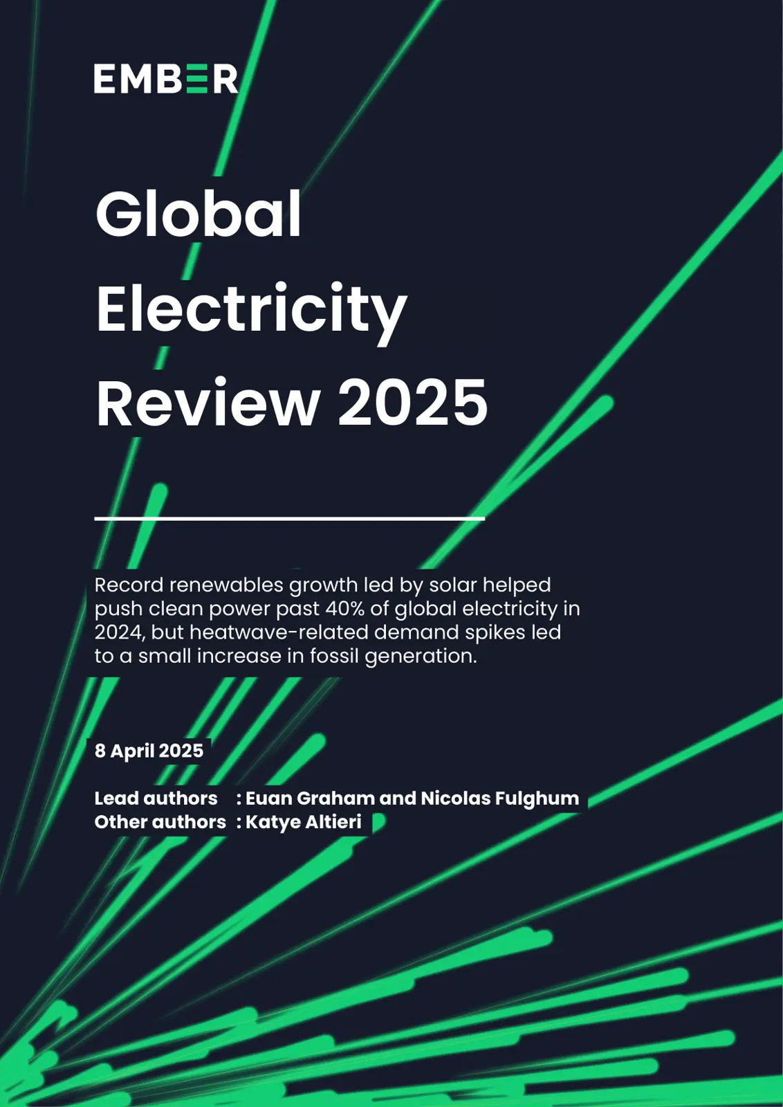 غلاف تقرير Global Electricity Review 2025