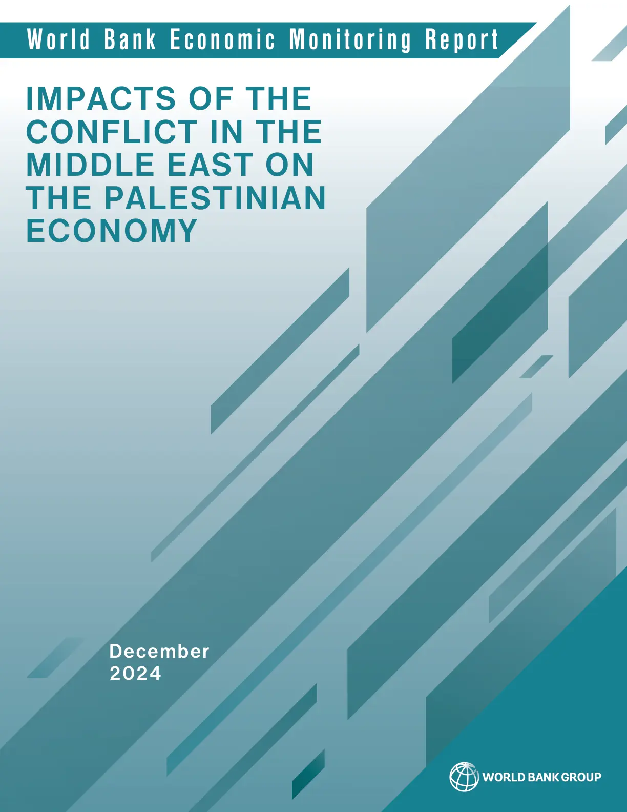 غلاف تقرير IMPACTS OF THE CONFLICT IN THE MIDDLE EAST ON THE PALESTINIAN ECONOMY