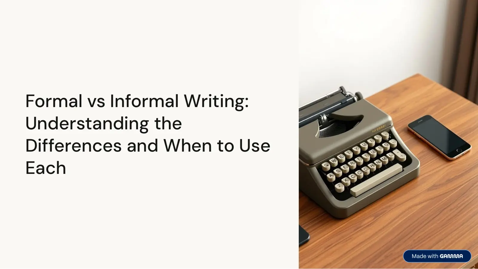 غلاف تقرير Formal vs Informal Writing: Understanding the Differences and When to Use Each