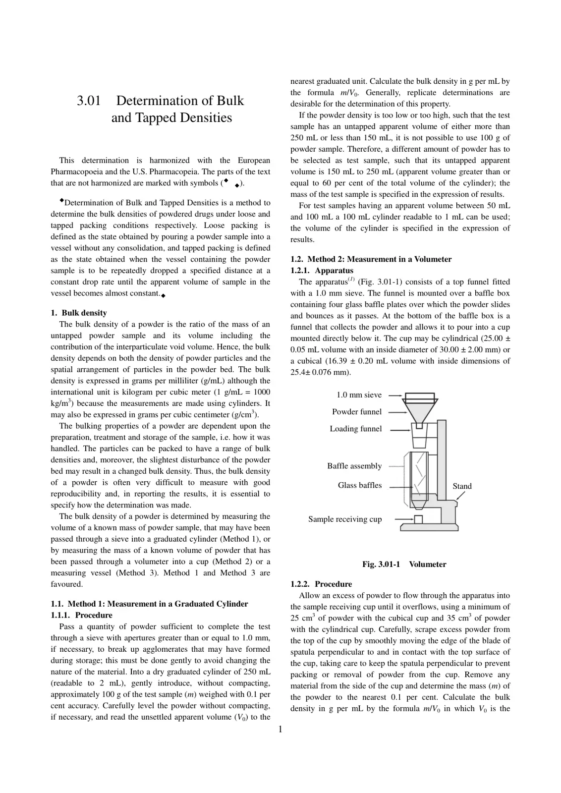 غلاف تقرير Determination of Bulk and Tapped Densities