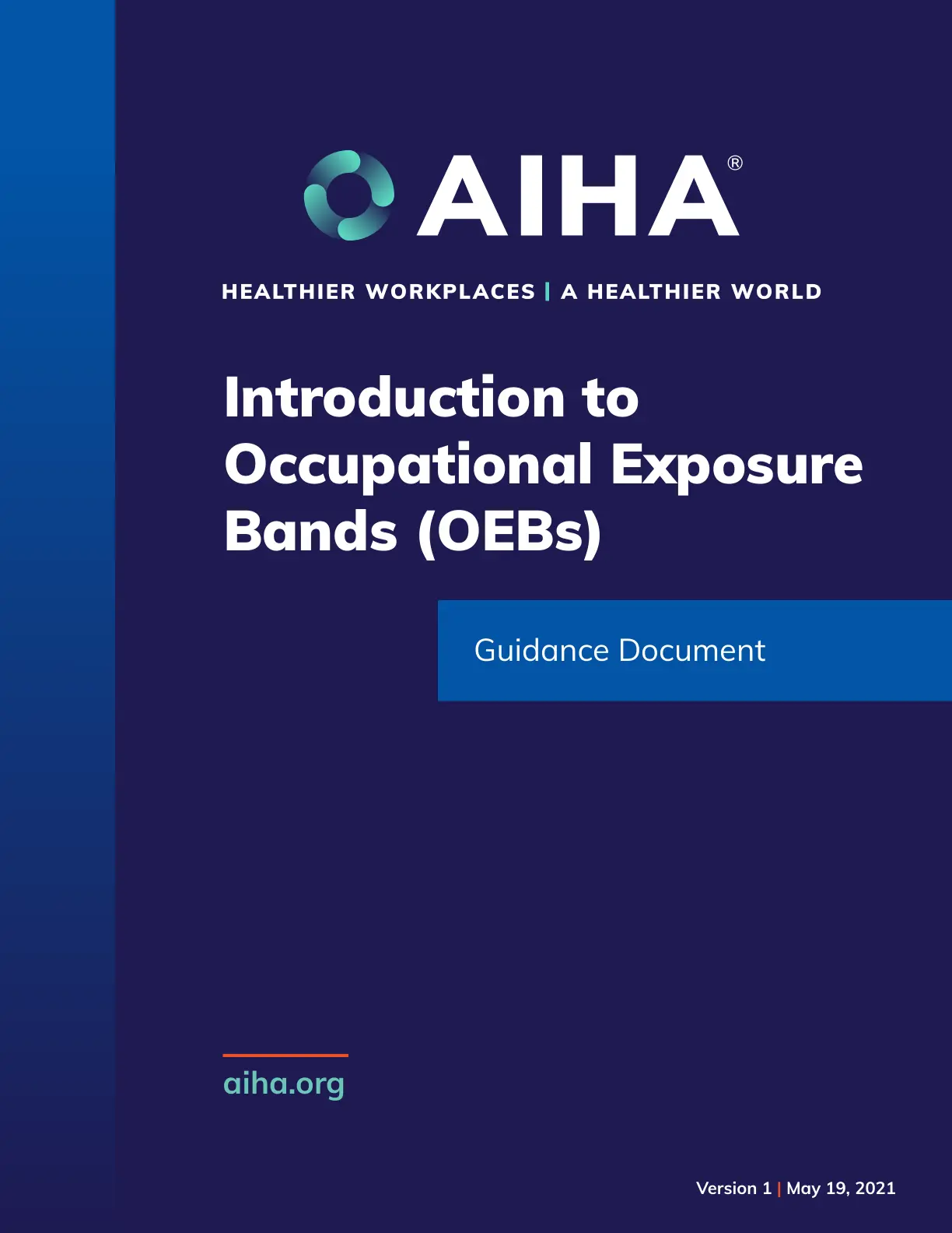 غلاف تقرير Introduction to Occupational Exposure Bands (OEBs)