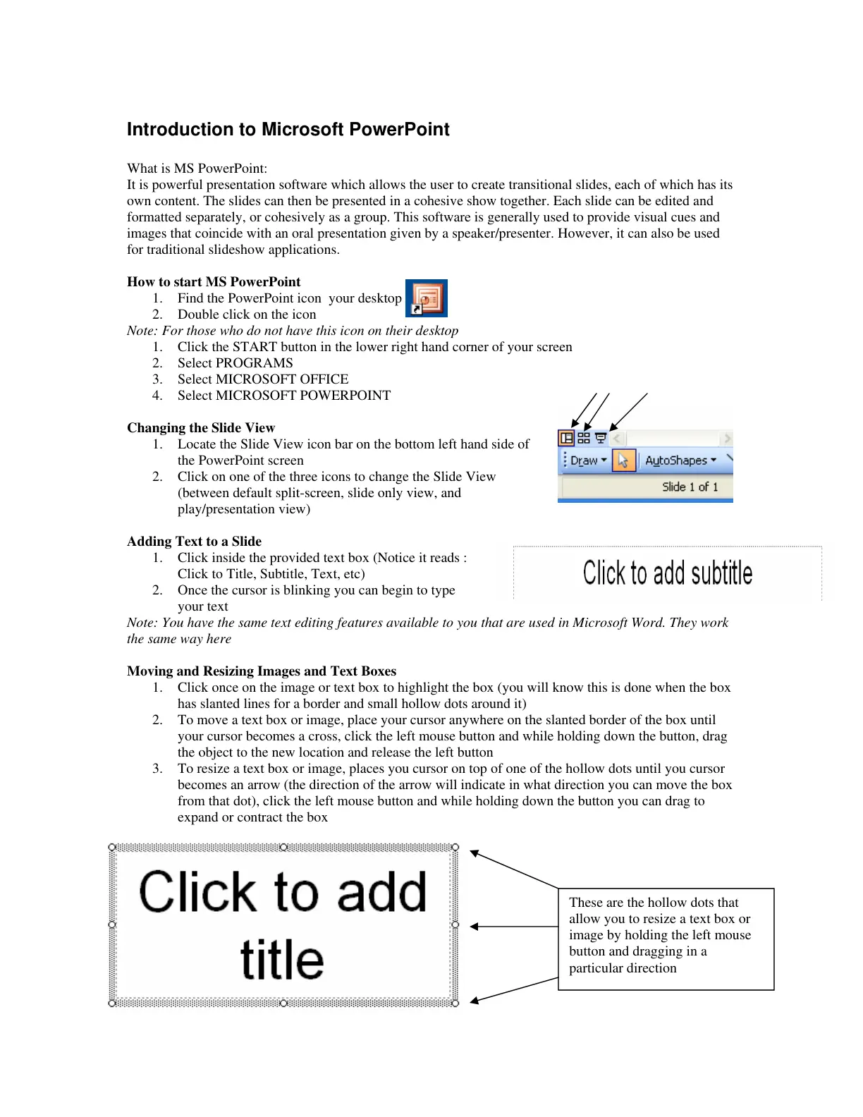 غلاف تقرير Introduction to Microsoft PowerPoint