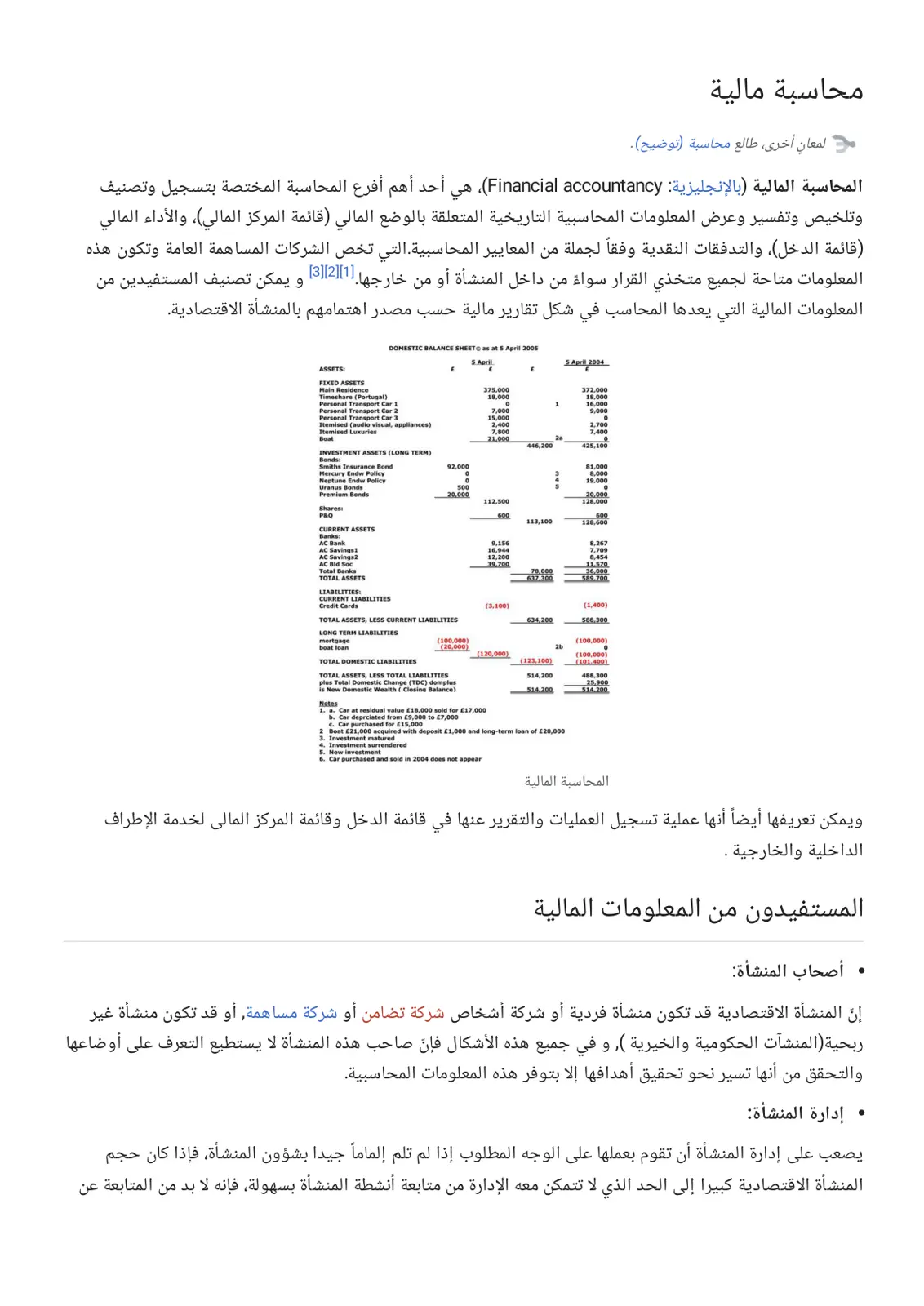 غلاف تقرير محاسبة مالية