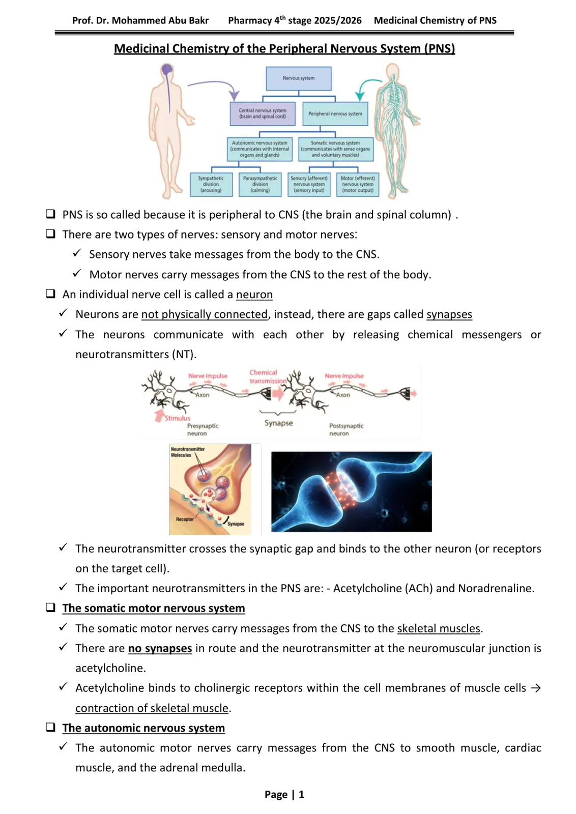 غلاف تقرير Medicinal Chemistry of the Peripheral Nervous System