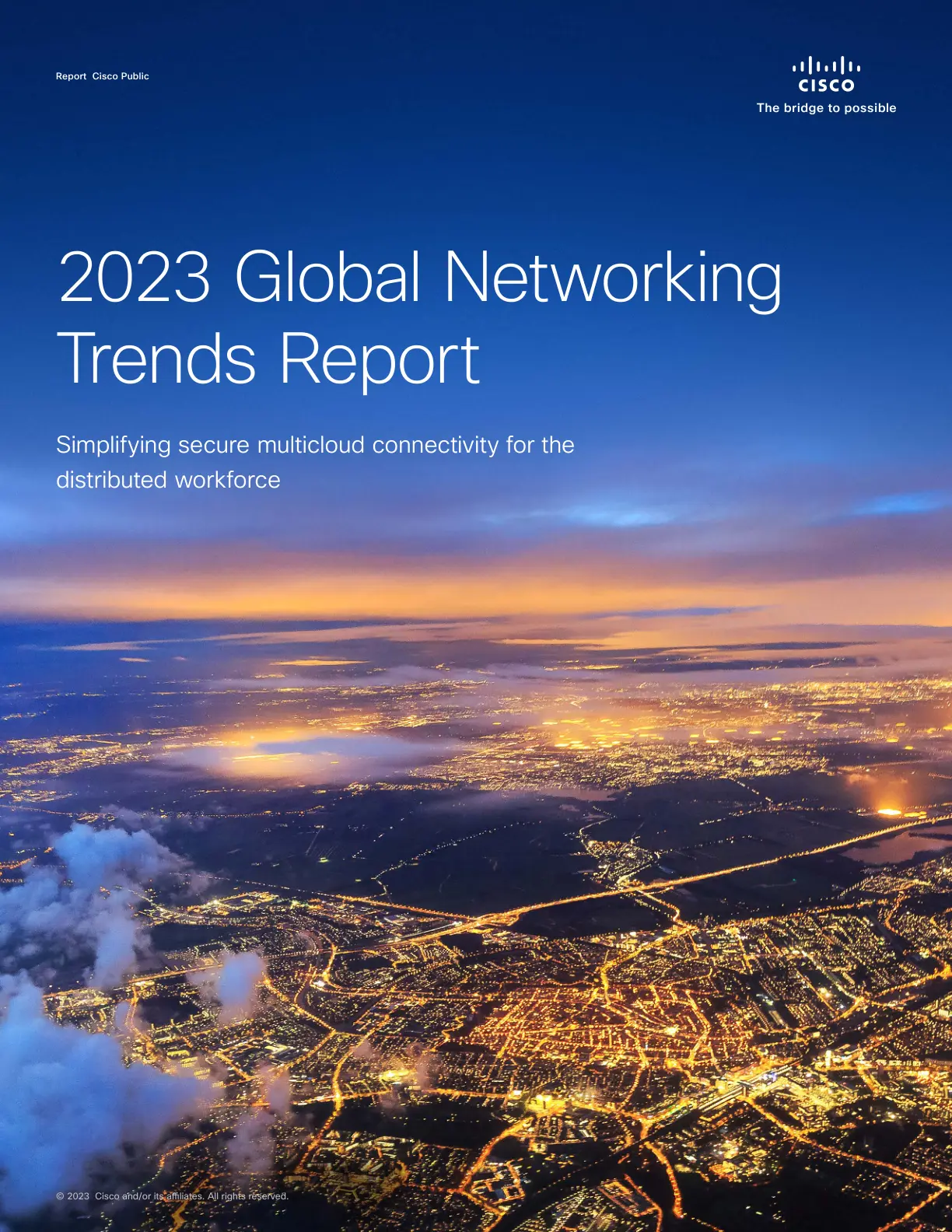 غلاف تقرير 2023 Global Networking Trends Report