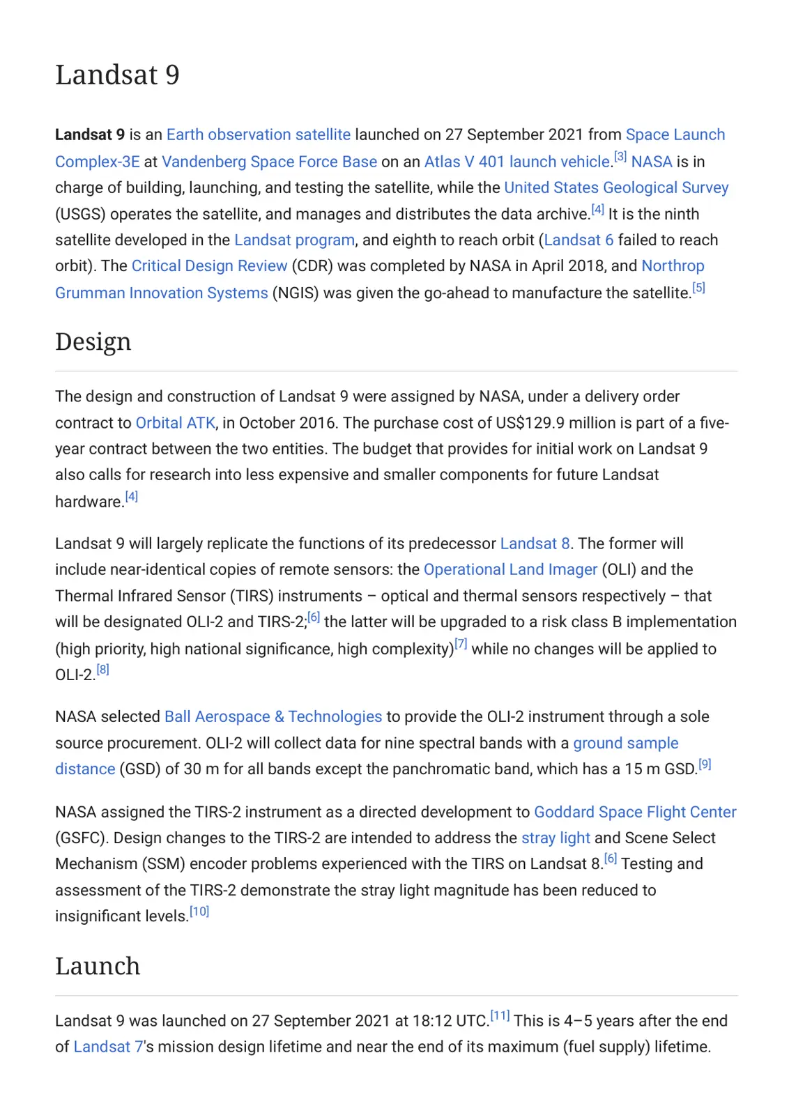 غلاف تقرير Landsat 9
