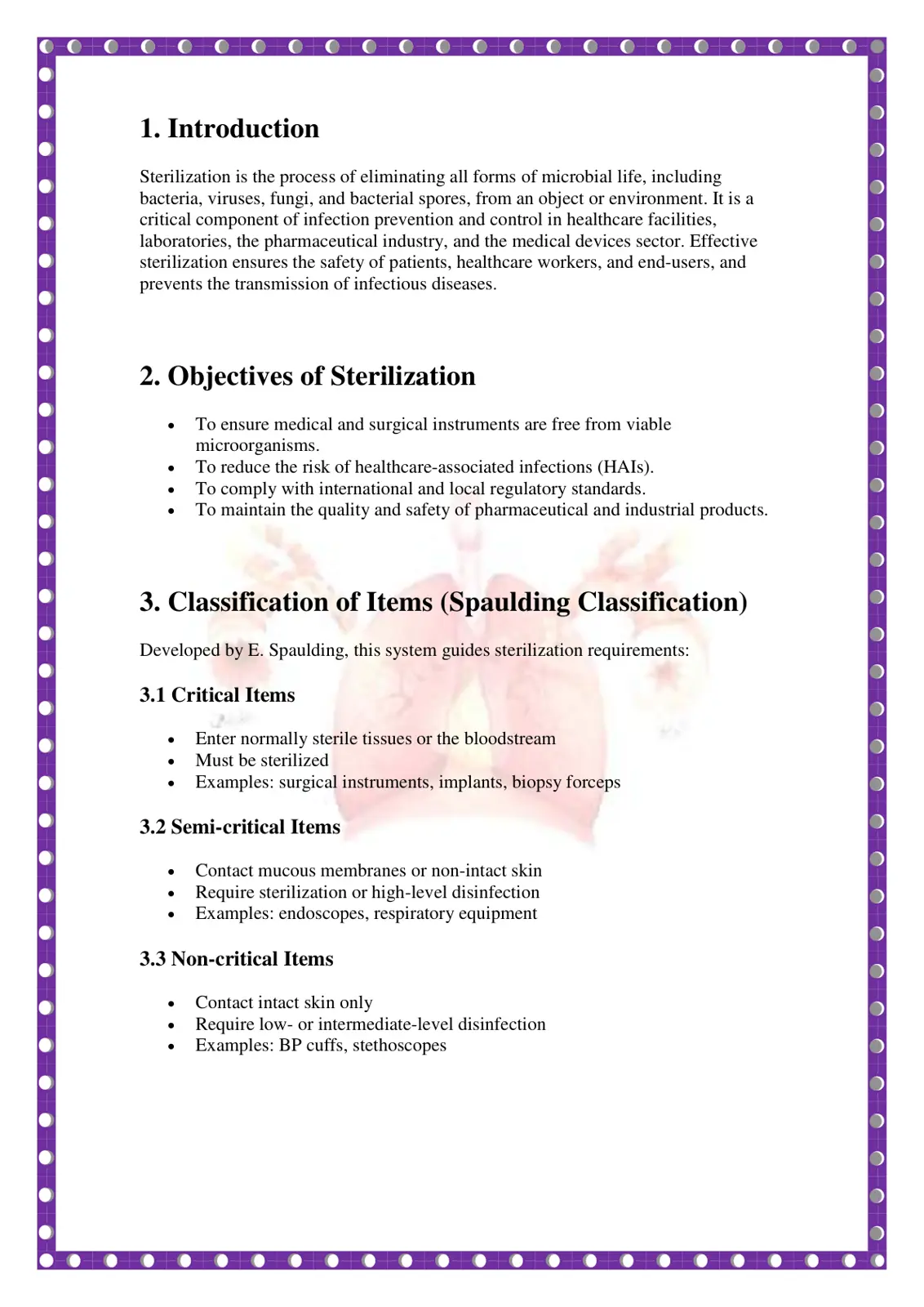 غلاف تقرير Sterilization: Principles and Applications in Healthcare
